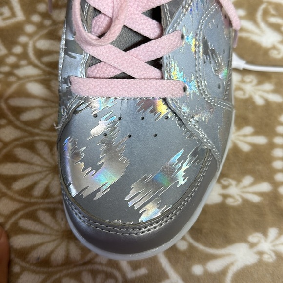 Skechers Girls Energy Lights E-pro SNEAKERS Gray Lace up Mid Top 20090L Sz 8 - Picture 6 of 9